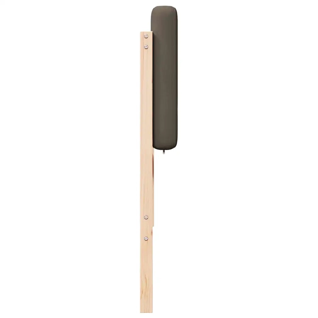 Testiera imbottita-Testiera con Cuscini-Testata Marrone e taupe 140 cm Pino massello 996782