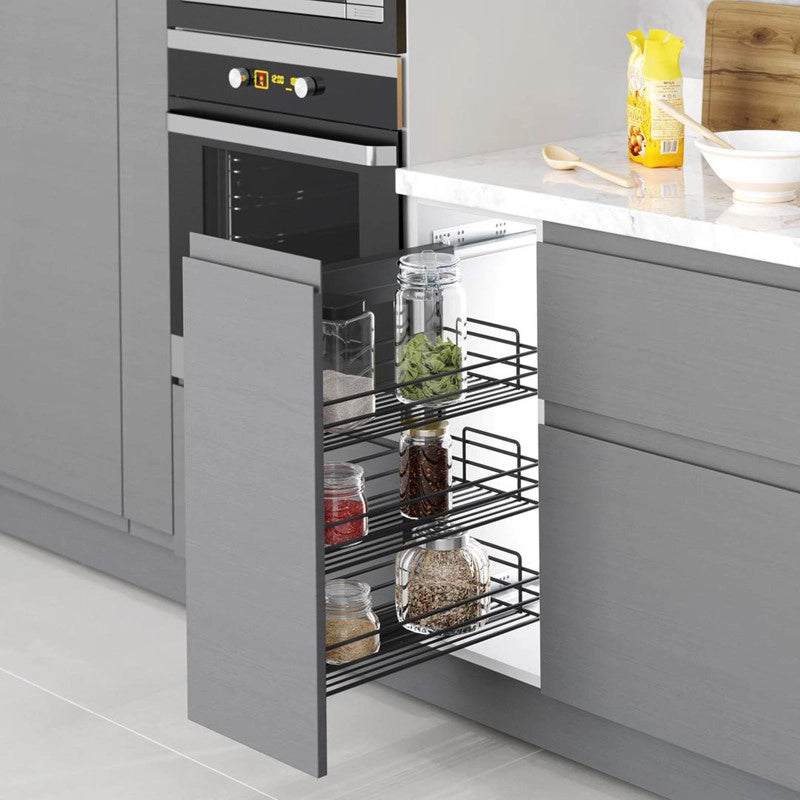 Lotto di 5 ganci da parete Titane per appendere gli accessori da cucina, Acciaio, Grigio antracite