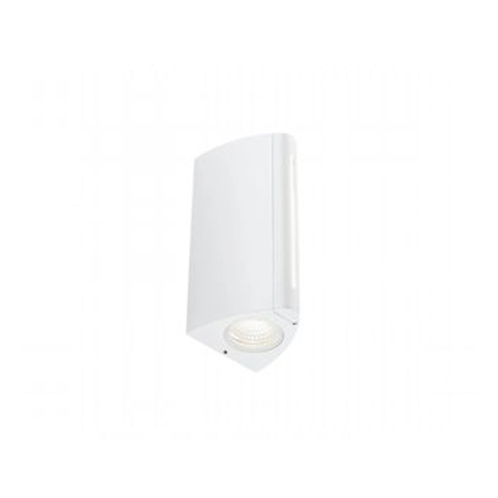 Applique Esterno Moderna Vision Alluminio E Termoplastica Bianco Led 8+4W 4000K