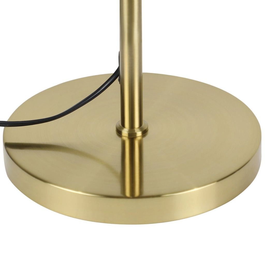ZMH Lampada da terra design oro 2 fiamme E27 stile retrò per camera da letto e corridoio