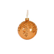 Pallina Vt trasp. rami verticali d8cm brandy