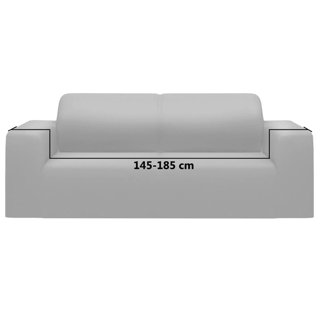 Fodera Elasticizzata Divano 2 Posti in Jersey Poliestere Grigio 332941