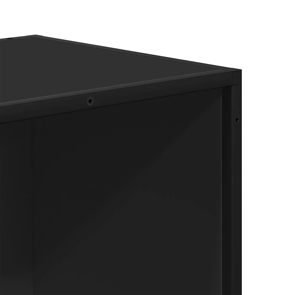 Libreria Nera 60x35x139 cm in Truciolato 3300840