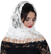 Solidchoice - Lucente per Matrimonio - Sciarpa per Capelli - 50 x 50 cm - Adatto per Feste