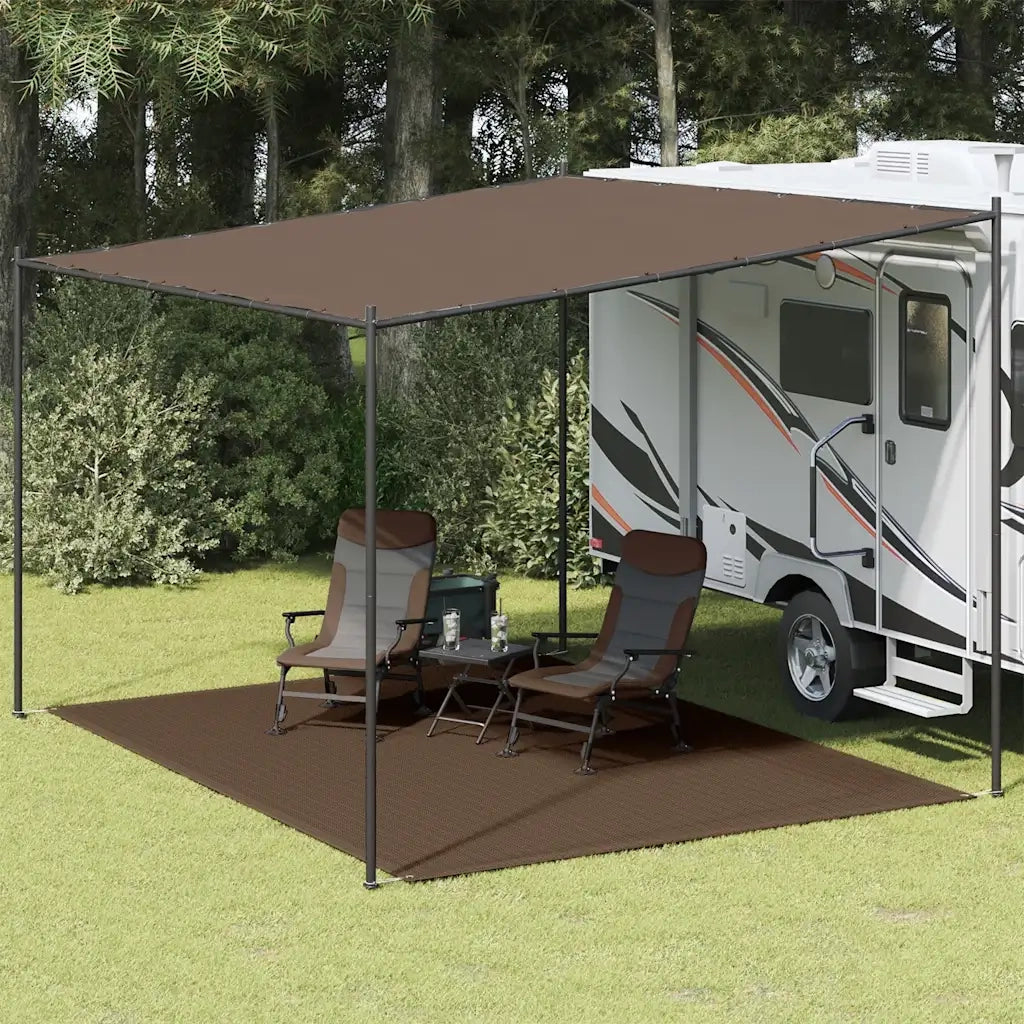 Tappeto da Tenda 300x400 cm Marrone 310808