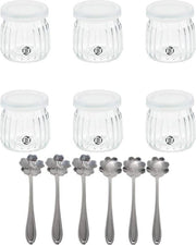 Set di Overnight Oats in Bicchieri di Mason per Muesli con Avena