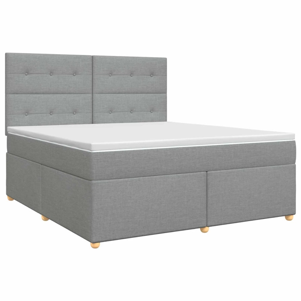 Letto box spring con materasso Grigio Chiaro 180 x 200 cm 3453942