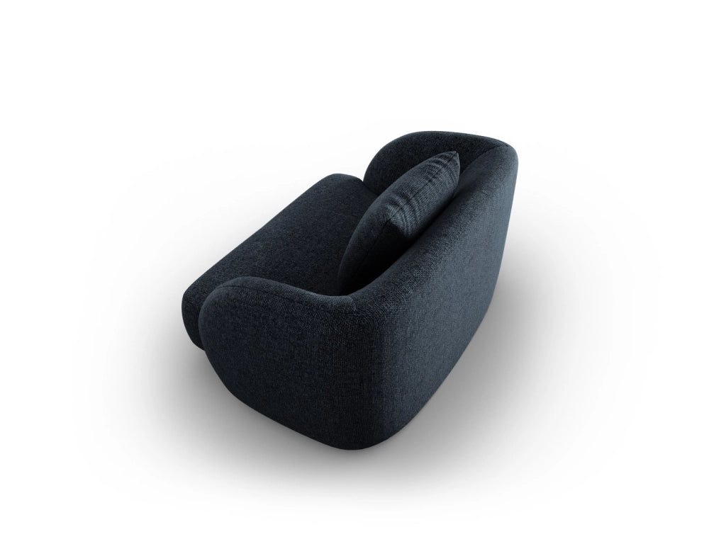 Cosmopolitan Design - Poltrona "Tulum" in ciniglia blu reale 