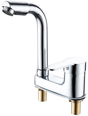 Kraan per vasca con due fori, acqua calda e fredda, rubinetto per vasca con due fori per la vasca da bagno