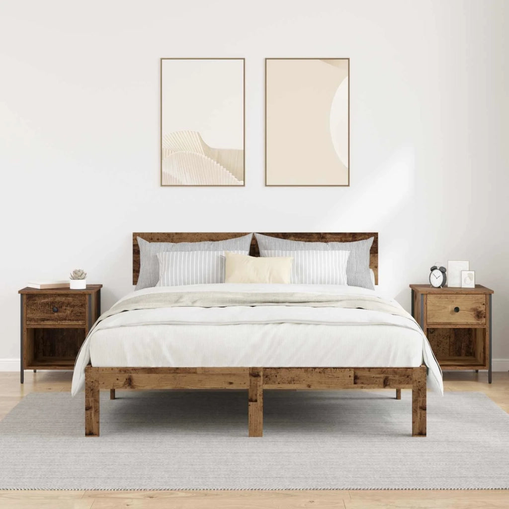 Armadio da Notte 2 pcs Legno vecchio 40 x 42 x 50 cm 881847
