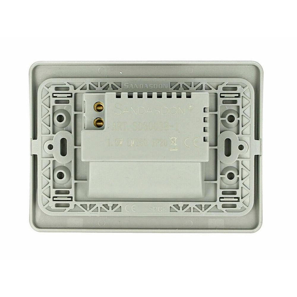 Trade Shop - Faretto Segnapasso A Led Per Scatola 503 Con Sensore Movimento Luce Fredda 6500k - Argento