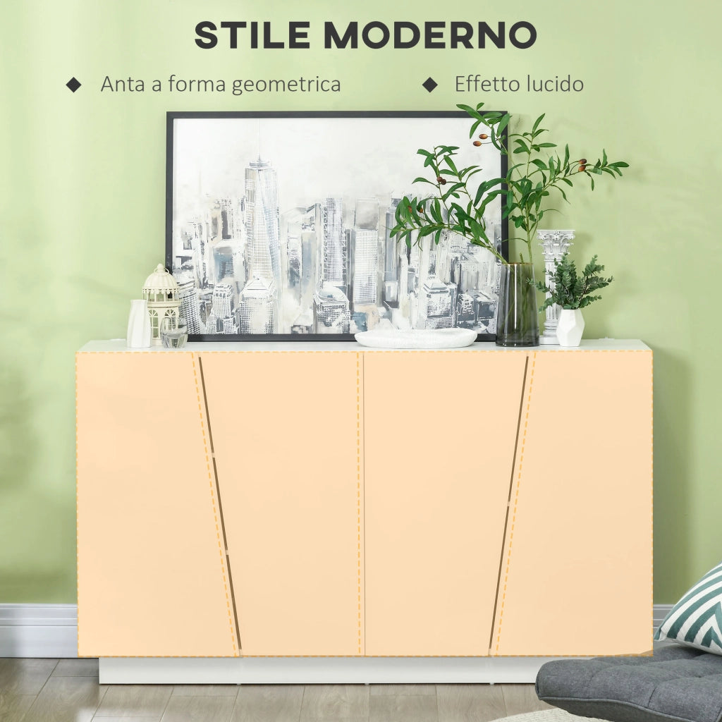 Mobiletto Multiuso 5 Livelli ¨C Zephmum ¨C Bianco 150x40x88 cm