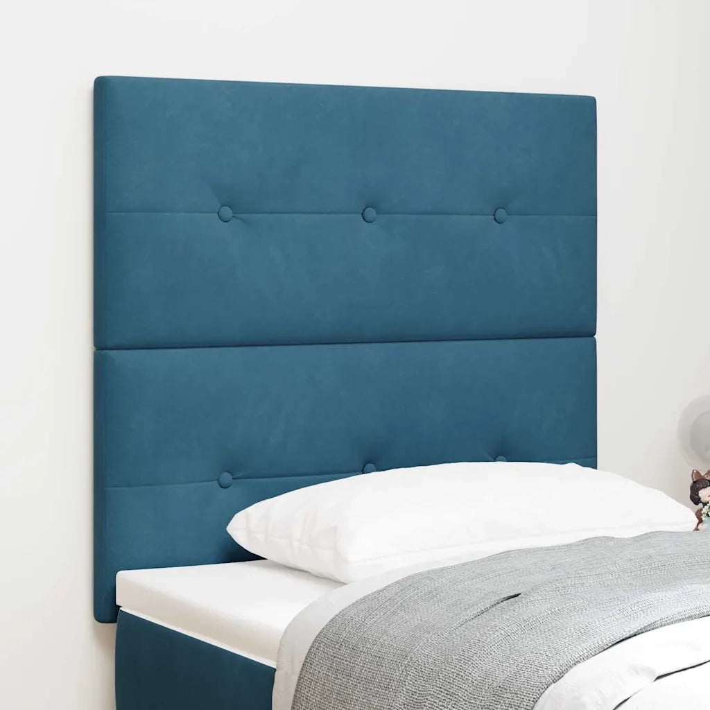 Testiera | Testata Blu Scuro 90 cm Velluto