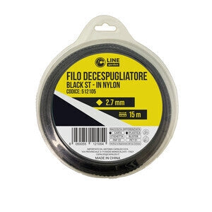 C FILO DECESPUGLIATORE QUAD SEGHETT BLACK-ST 2,7MMX15M