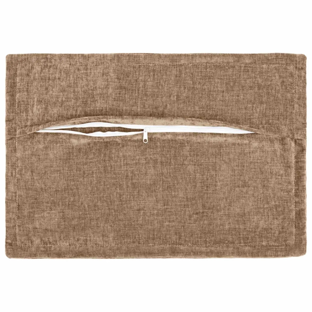 Federa 2 pz HOUTEN Marrone 50 x 75 cm Tessuto Chenille 919851