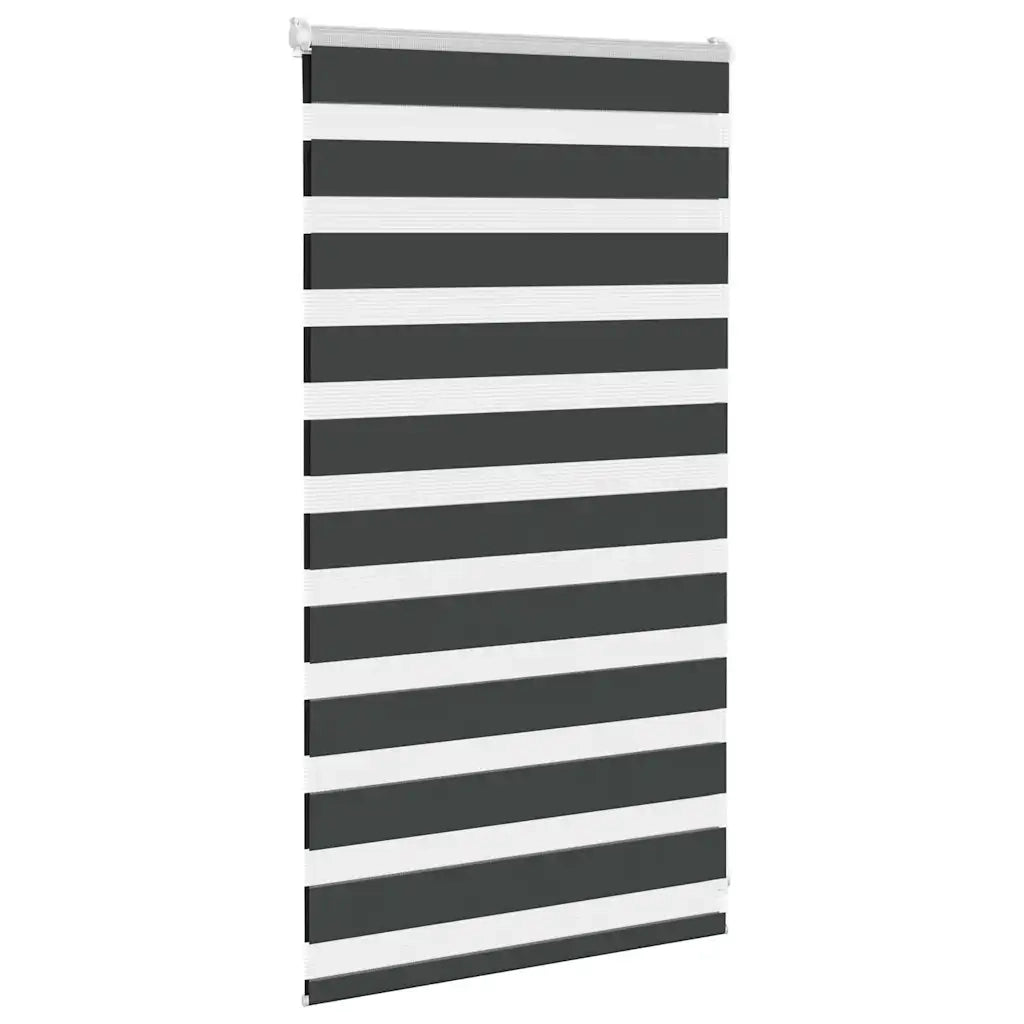 Tenda a rullo | Tenda avvolgibile Zebra Nero Larghezza Tessuto 80,9 cm Poliestere