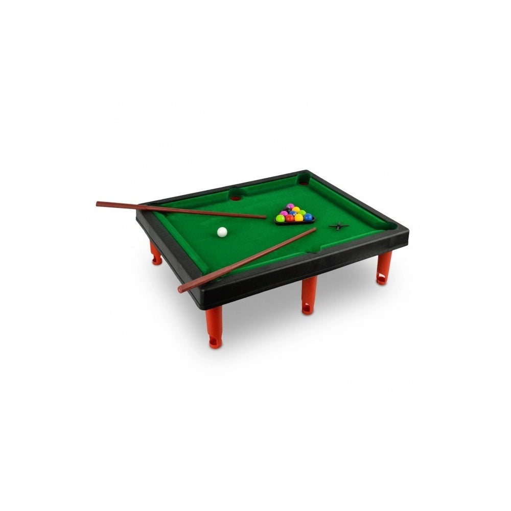 Trade Shop - Mini Biliardo Giocattolo Per Bambini Con Due Stecche Biglie E Accessori -