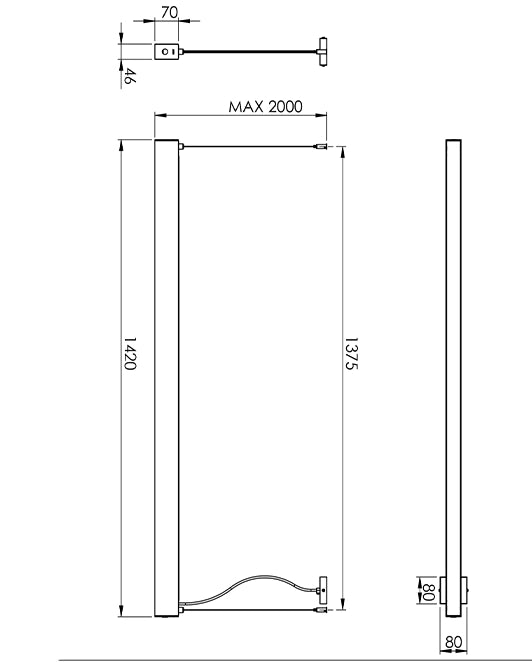Next Lampada a Sospensione LED 58W 7020 lm 3000K Struttura in Metallo e Policarbonato Colore Bianco, Design Moderno e Regolazione Luminosa