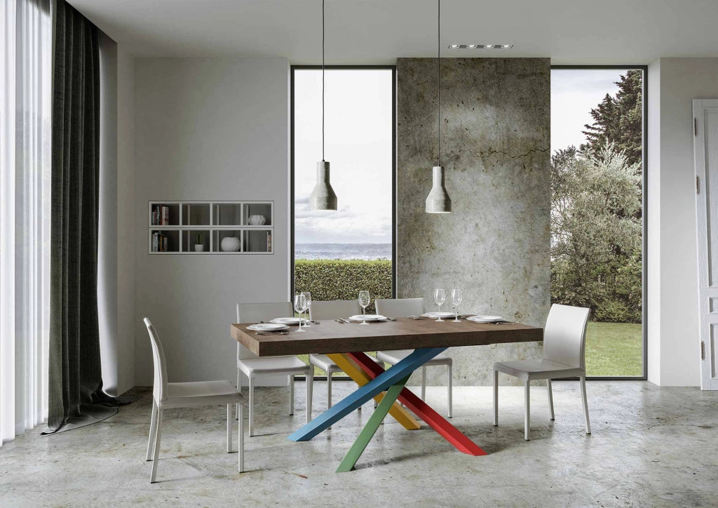 Tavolo Allungabile 180-284x90x77 cm Volantis Noce