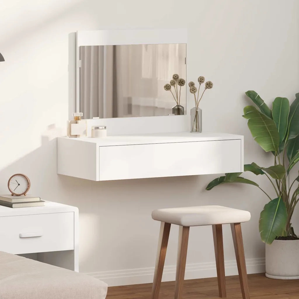 Toeletta | Tavolo da Trucco Bianco 83 x 40 x 70 cm Legno multistrato