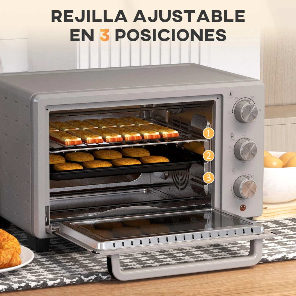 Forno elettrico 1400W ¨C Minimal ¨C 21L Argento