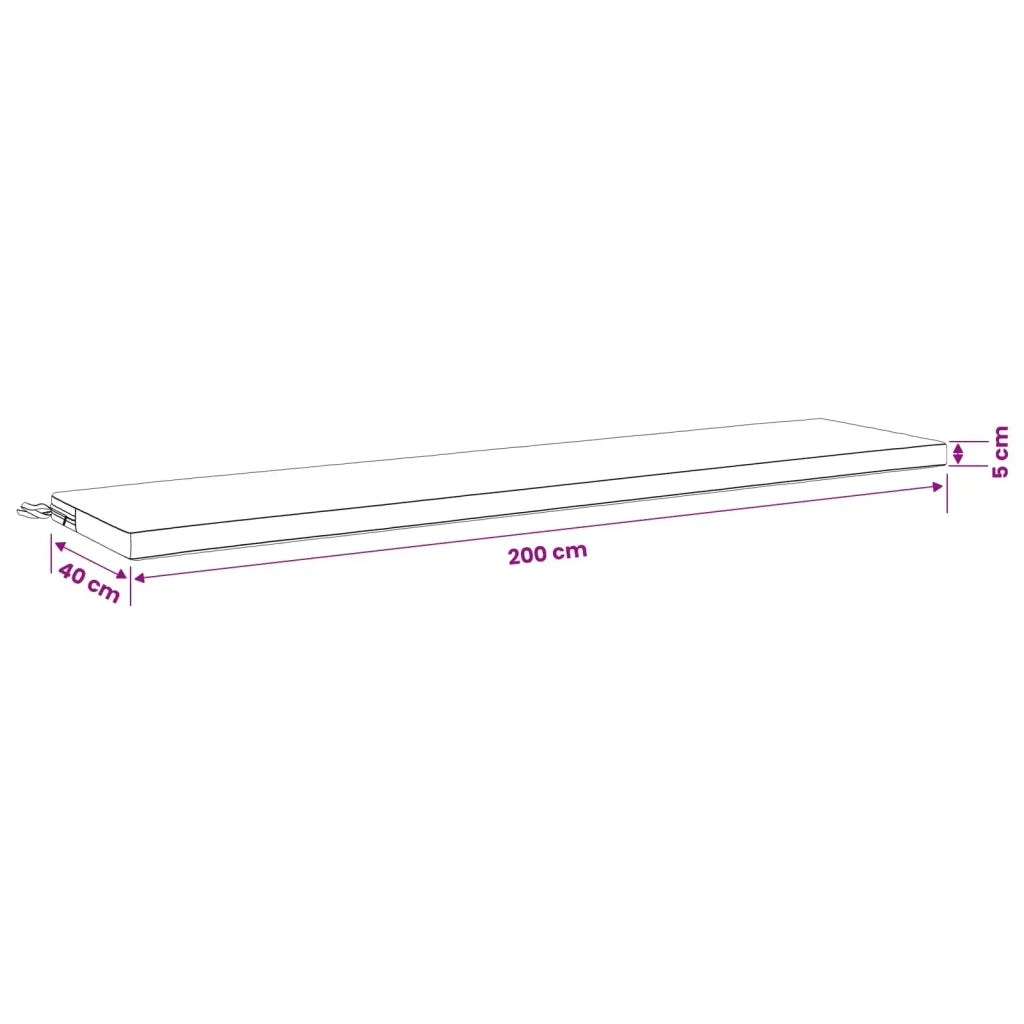 Cuscino per panchina SOEST 100% Poliestere Multicolore 949232