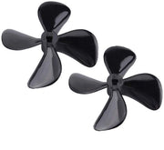 Set di eliche a 4 pale 2 pezzi CW/CCW adatto per asse 4 mm - materiale plastico - accessori per modelli RC a vela - materiale resistente