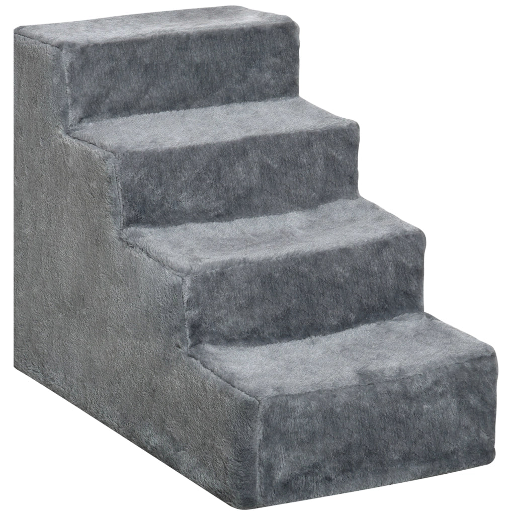 Scala per Cani 4 Gradini ¨C Minimal ¨C 60x35x44 cm Grigio