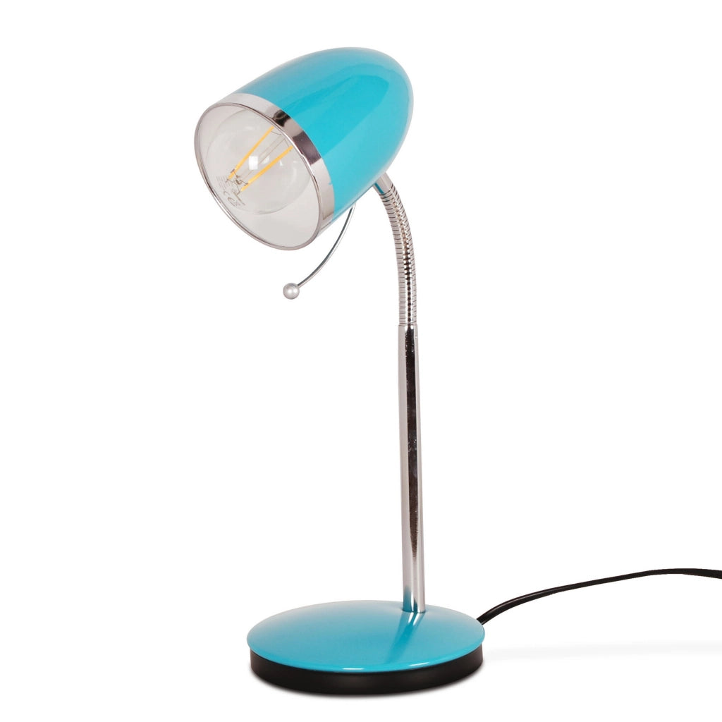 Lampada da scrivania Kajtek turchese cromata Kaja K-MT-200