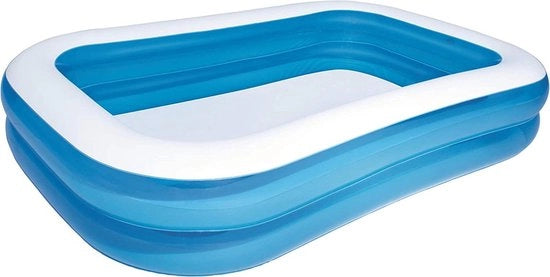 Bagnato per bambini inflatabile. 262 x 175 x 51 cm blu/bianco