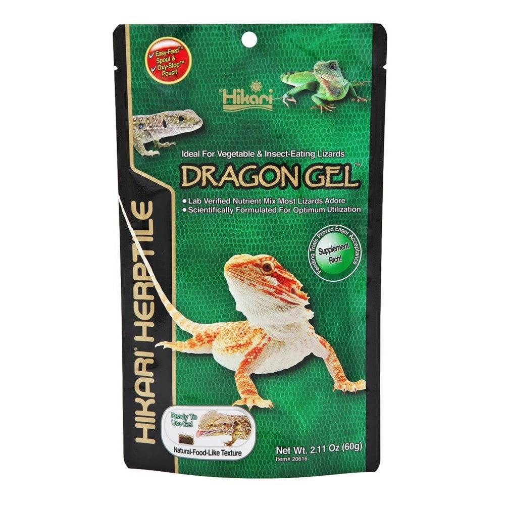 Hikari Dragon Gel 60g - alimento in gel per Draghi Barbuti e altri sauri onnivori