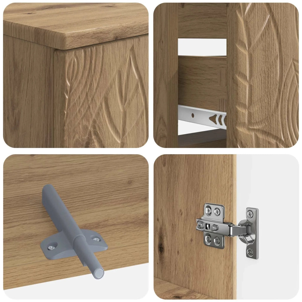 Set di armadietti da bagno in 3 pezzi DELFT 3417872
