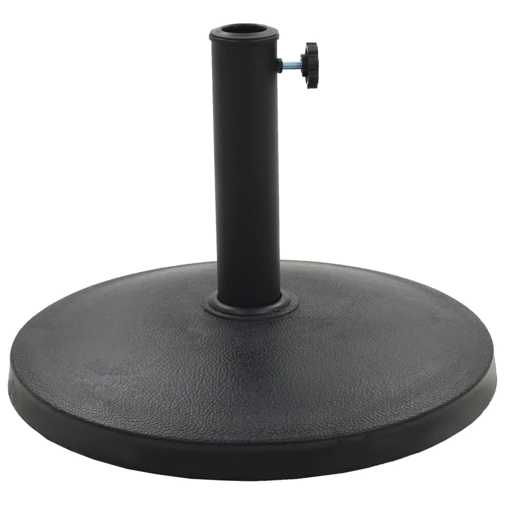 Base rotonda per ombrellone in resina diametro 38 e 48 mm 10 kg nera 2202081