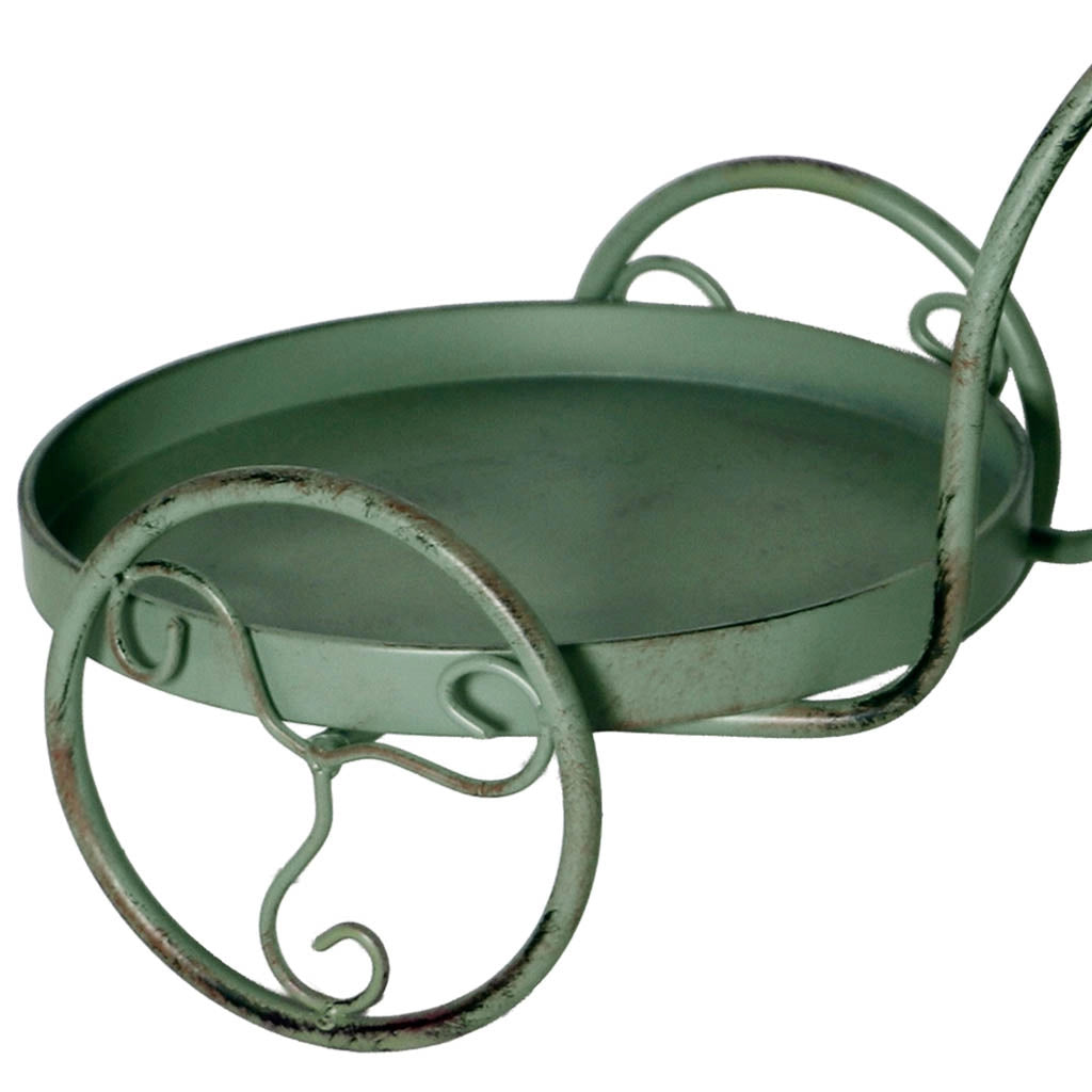 Portavaso verde, 55x24x35h cm