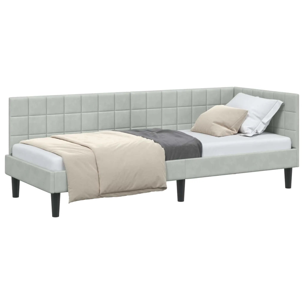 Cornice del letto ad angolo Grigio chiaro 80 cm x 200 cm 42016408