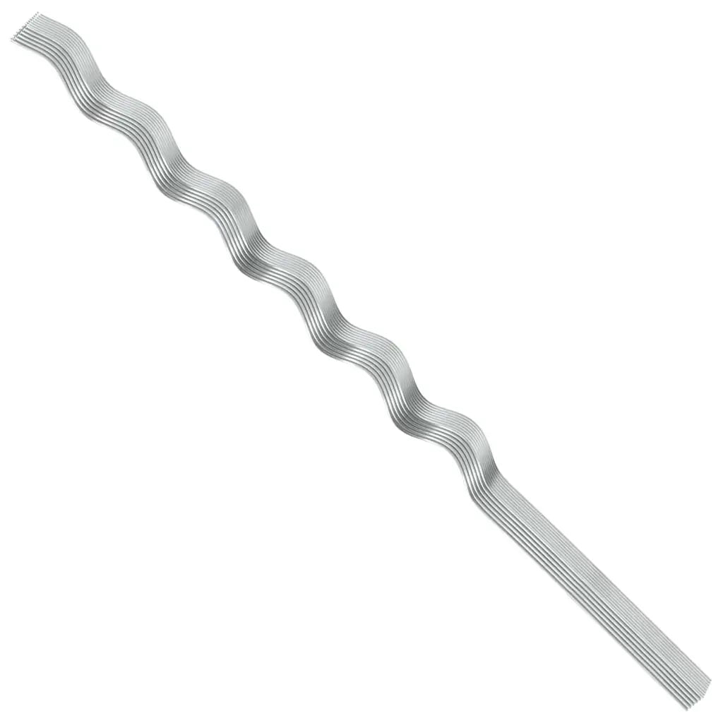 Supporto per piante 50 pcs Argento 150 x 0,6 x 0,6 cm Acciaio 4107049