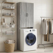Mobile Bagno HOORN Sonoma grigio 66 x 25,5 x 190 cm 897361