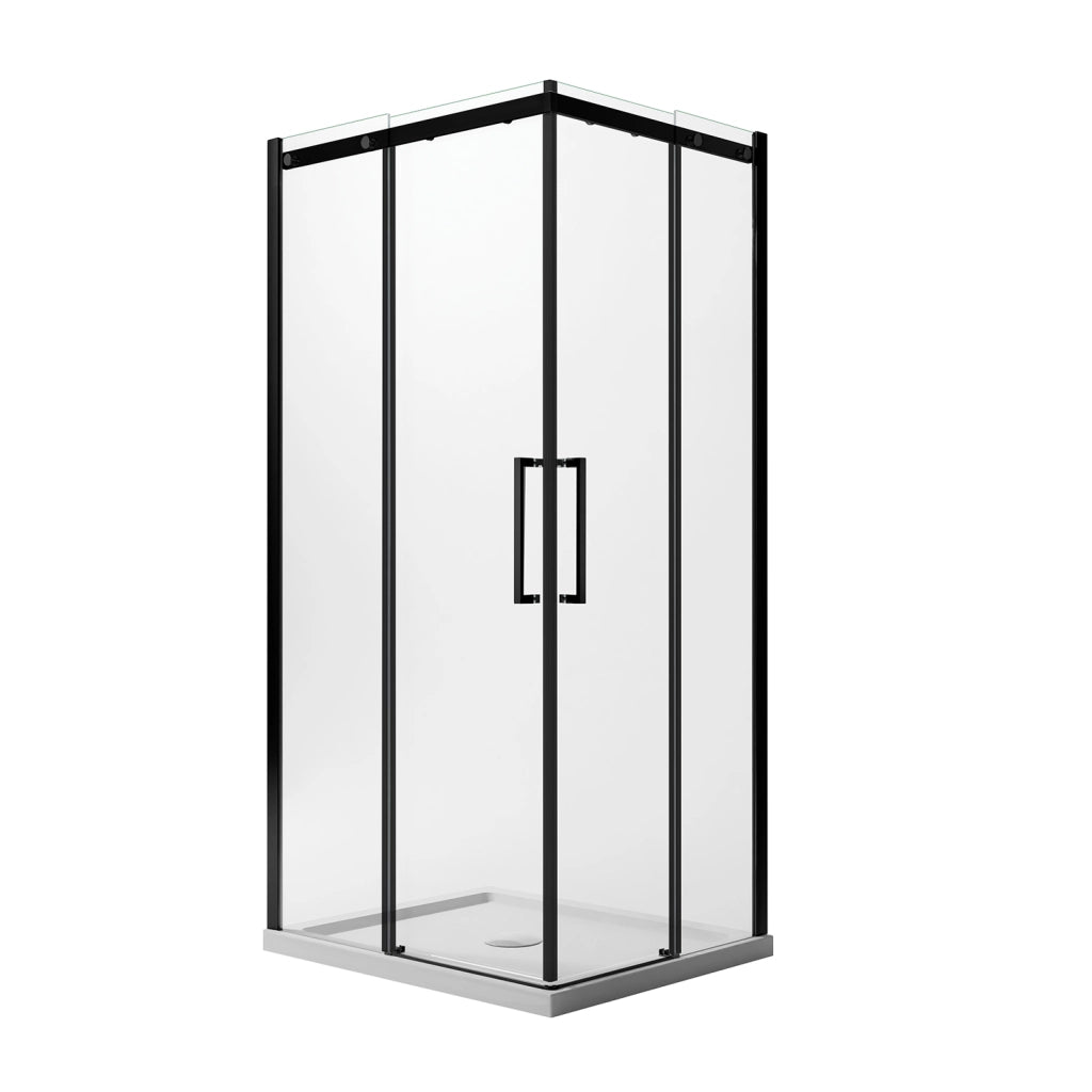 Box Doccia Rettangolare 80x120 CM 198 CM Vetro Trasparente 8 MM Sinistra con EasyClean mod. Prime Bla Corner