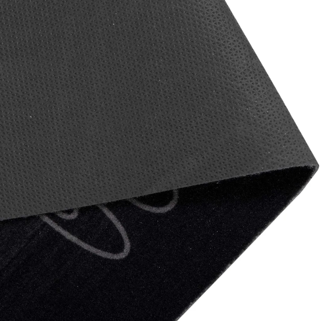 Tappeto da Cucina Nero 150 x 45 cm Velluto 42013429