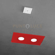 PATH SOSPENSIONE 2 LUCI ROSSO 1141-S2 R-RO