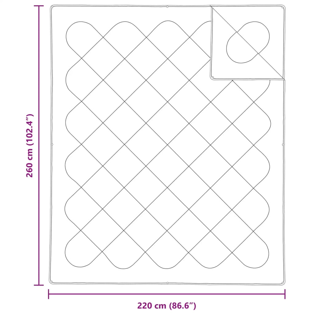 Piumone con cuscino 3 pcs Bianco Microfibra 3378173