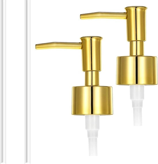 Sostituzione pompa per dispenser di sapone in oro - 2 pezzi, per crema per bocca.