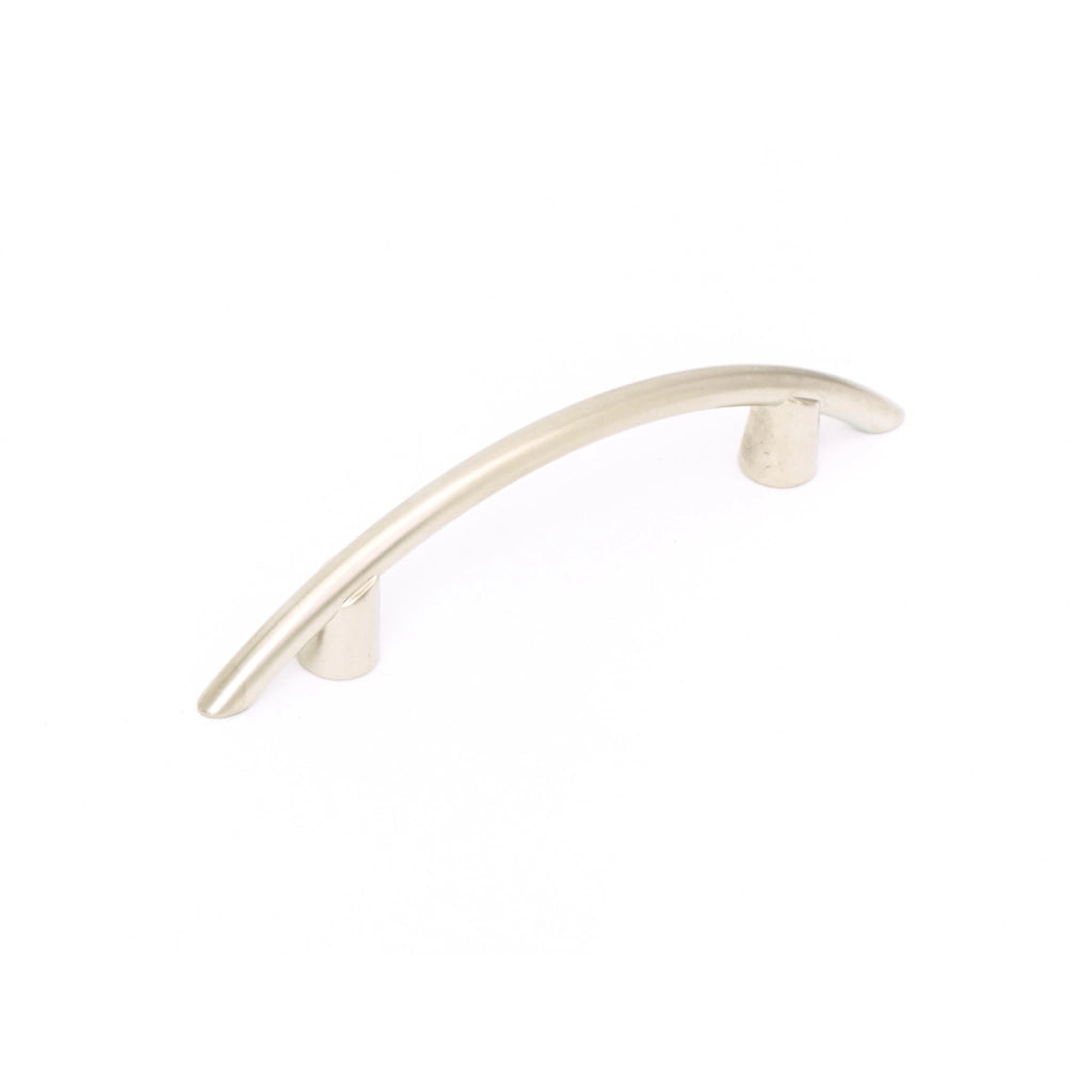 MANIGLIA IN METALLO MODERNA NICHEL 32MM TIPO D
