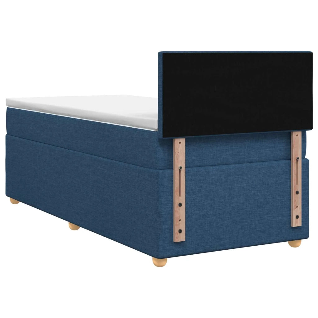 Letto box spring con materasso Blu 90 x 200 cm Tessuto 3450873