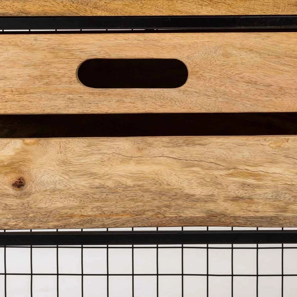 Console in legno e metallo 100x40x166