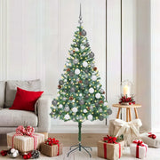 Albero di Natale artificiale Verde 180 cm PVC e Acciaio 3396713