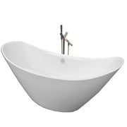 Vasca freestanding bianca 172 X 72 cm + Rubinetto a colonna – Wanda