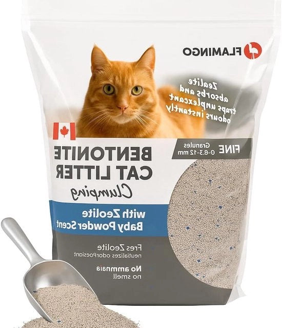 Imbottito per gatti Zeolite con polvere per bambini - 12kg per 10 settimane - Congelante - Super assorbente - Origine Canada