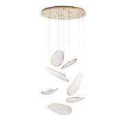 Lampada sospensione EMPIRE oro acrilico LED 121W Maxlight