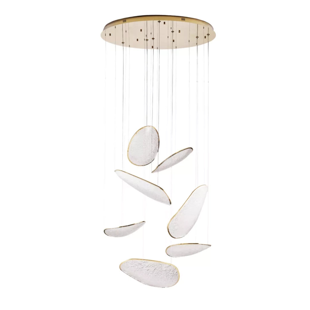Lampada sospensione EMPIRE oro acrilico LED 121W Maxlight